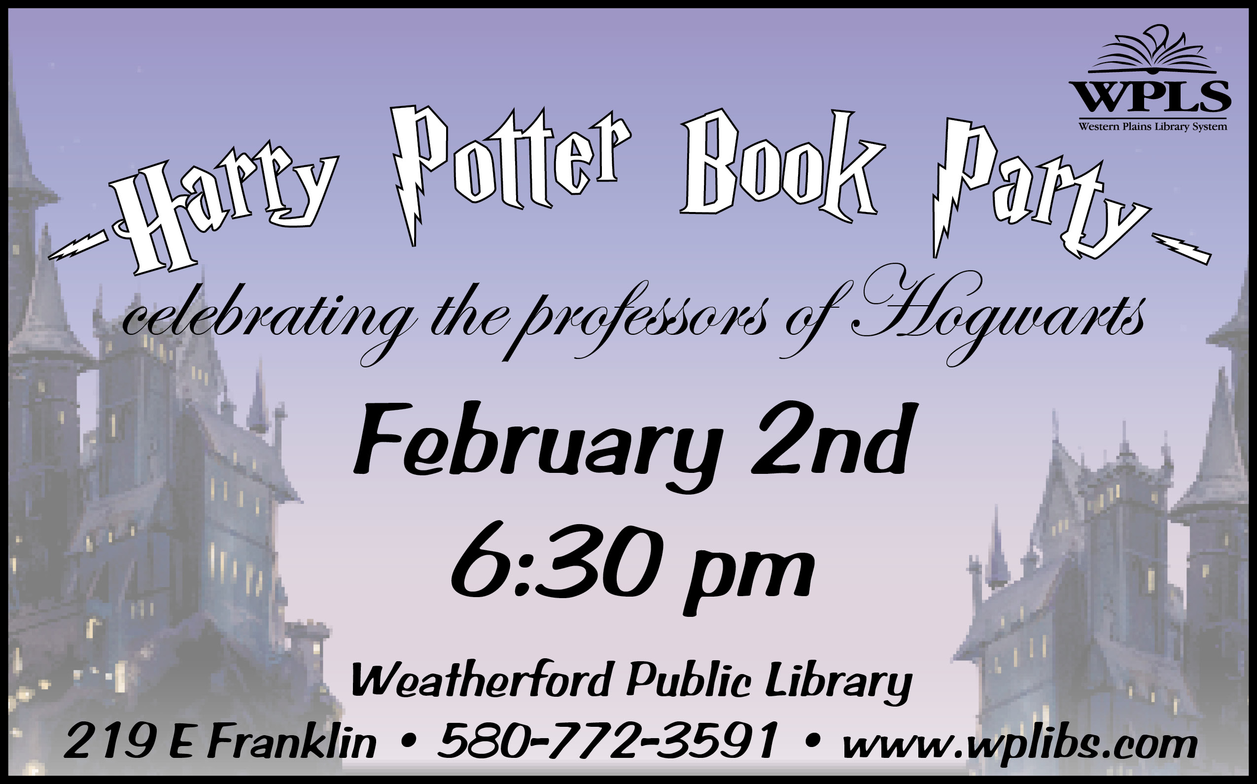 » Harry Potter Book Night- Weatherford