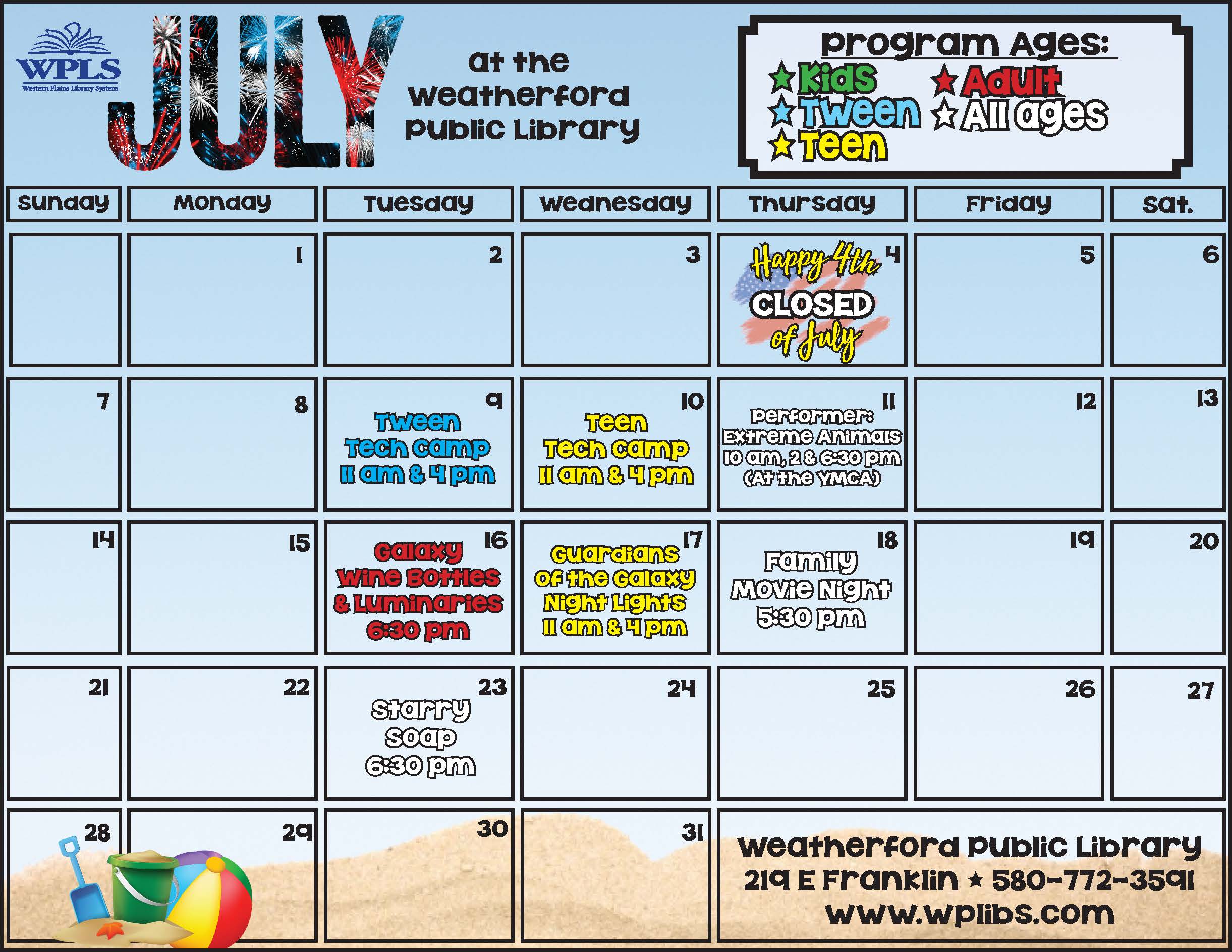 » July Programs