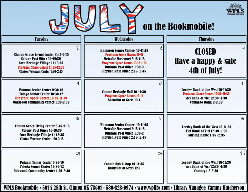 » July Programs